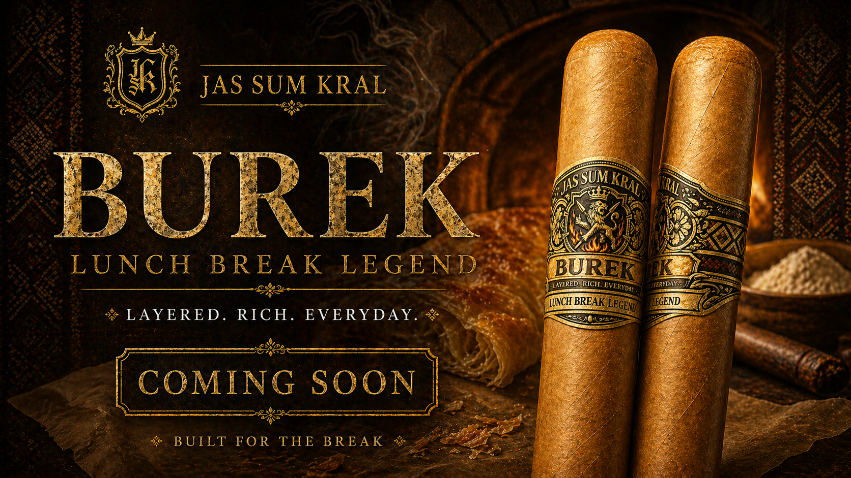 Burek (Lunch Break Legend) boutique cigar by Jas Sum Kral - Private Until 2026 Release wrapper