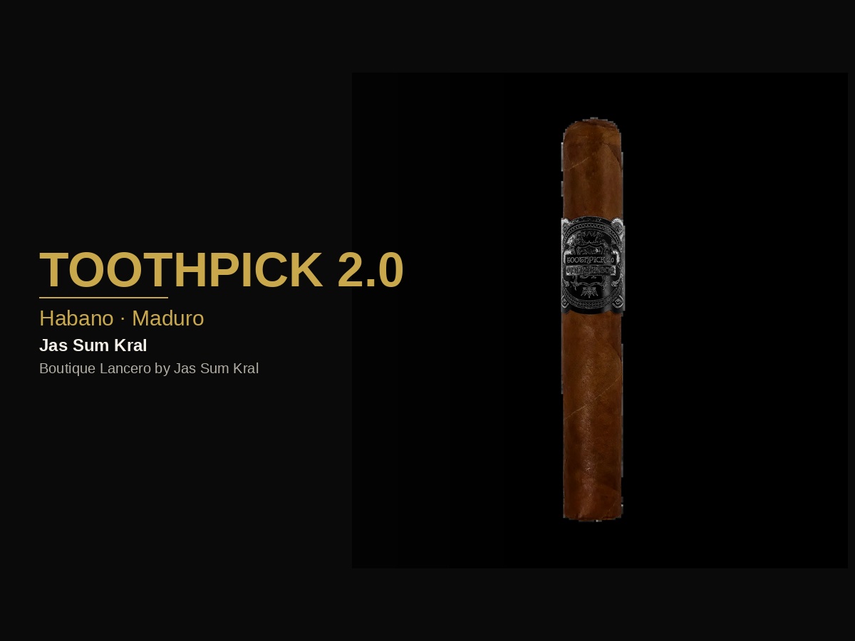 Toothpick 2.0 Maduro (5×50, Blind) cigar review by Small Batch Cigar - Jas Sum Kral boutique premium Nicaraguan cigar