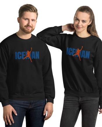 ICE MAN Crewneck — Chicago Built. Cold Blooded. QB Weather.